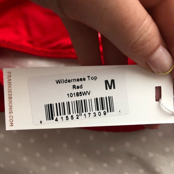 Frankie’s bikinis wilderness top in red - Picture 4 of 4